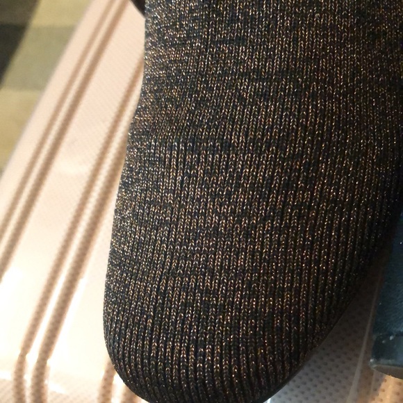 NWOB Nature Breeze copper/black sparkly knit boots Size 6 - Picture 2 of 5